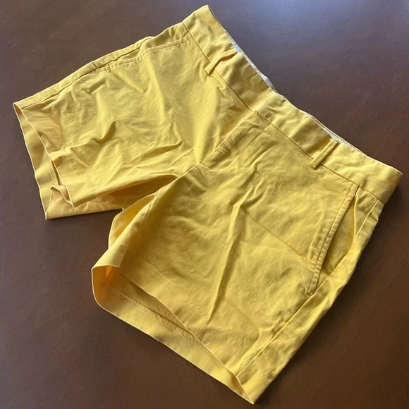 🔵 Banana Republic sz4 bright sunshine yellow shorts - Picture 3 of 8